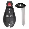 Fobik Remote Key for 2014-2019 Jeep Cherokee GQ4-53T 5 Button
