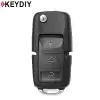 KEYDIY Flip Remote VW Style 4 Buttons With Panic B01-3+1
