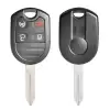 Remote Head Key Shell Clip-On Style For Ford H75 4 Button with Remote Start