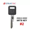 GM Single Sided Vats Key Strattec 595512 #2