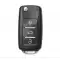 KD Flip Remote B Series  B08-3 3 Buttons VW Style  thumb