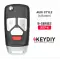 KEYDIY Flip Remote Audi Style 4 Buttons  B27-3+1 - CR-KDY-B27-3+1  p-3 thumb