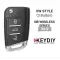 KEYDIY Universal Wireless Flip Remote Key VW Type 3 Buttons NB15 - CR-KDY-NB15  p-3 thumb
