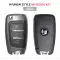KEYDIY Universal Wireless Flip Remote Key Hyundai Type 3 Buttons NB25 - CR-KDY-NB25  p-2 thumb