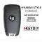KEYDIY Universal Wireless Flip Remote Key Hyundai Type 3 Buttons NB25 - CR-KDY-NB25  p-4 thumb