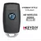 KEYDIY Universal Flip Wireless Remote Key Hyundai Style 3 Buttons NB28 - CR-KDY-NB28  p-4 thumb
