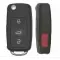 Flip Proximity Remote Key for 2004-2008 Volkswagen Touareg KR55WK45032-0 thumb