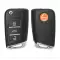 Xhorse Wire Flip Remote Key MQB Style 3 Buttons XKMQB1EN - CR-XHS-XKMQB1EN  p-2 thumb