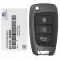 2021-2022 Hyundai Kona Flip Remote Key 95430-J9300 2AV76-NMOK-451T 3 Button-0 thumb