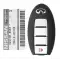2008-2010 Infiniti QX56 Smart Keyless Remote Key 4 Button 285E3-ZQ31B CWTWBU624-0 thumb
