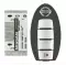 2019-2022 Nissan Altima, Sentra, Versa Smart Keyless Remote Key 4 Button 285E3-6CA1A KR5TXN1-0 thumb