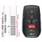 2021-2022 Toyota Sienna Smart Keyless Proximity Key 8990H-08020 8990H-08021 HYQ14FBX-0 thumb