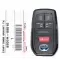 2021-2022 Toyota Sienna Smart Keyless Proximity Key 8990H-08010 8990H-08011 HYQ14FBX-0 thumb