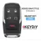 KEYDIY Universal Smart Proximity Remote Key Dodge RAM Style 5 Button ZB18 - CR-KDY-ZB18  p-2 thumb