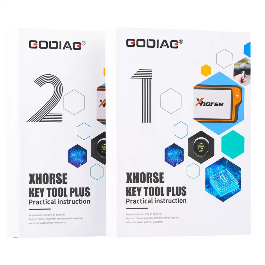GODIAG Key Tool Plus Practical Instruction 1&2 Two Books for Locksmith and Vehicle Maintenance Engineer