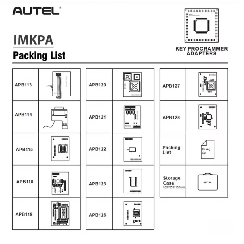 Autel IMKPA Expanded Key Programming Accessories to be used with XP400PRO - AC-AUT-IMKPA  p-2
