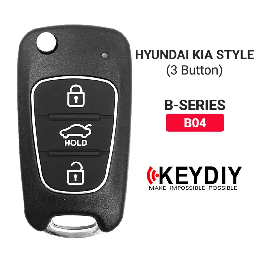 KEYDIY Flip Hyundai Kia Remote Style 3 Buttons B04 - CR-KDY-B04  p-3
