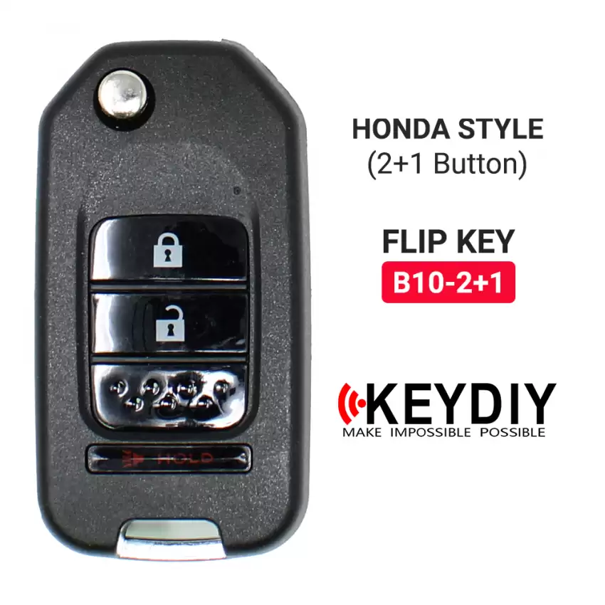KEYDIY Flip Remote Honda Style 3 Buttons With Panic B10-2+1 - CR-KDY-B10-2+1  p-3