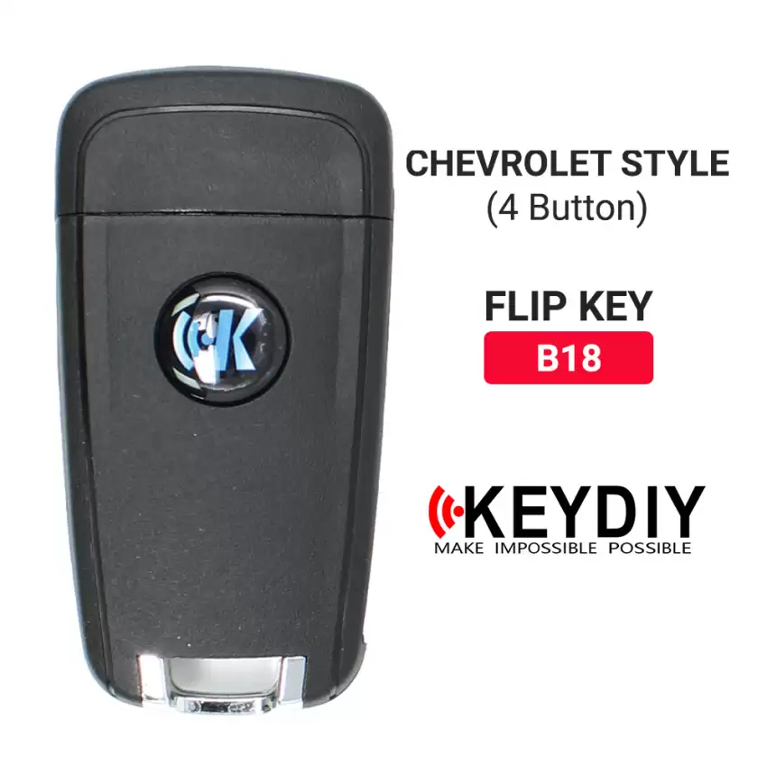 KEYDIY Flip Remote Chevrolet Style 4 Buttons With Panic B18 - CR-KDY-B18  p-4