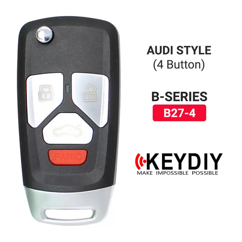 KEYDIY Flip Remote Audi Style 4 Buttons  B27-3+1 - CR-KDY-B27-3+1  p-3
