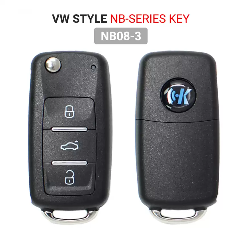 KEYDIY Universal Wireless Flip Remote Key VW Type 3 Buttons NB08-3 - CR-KDY-NB08-3  p-2