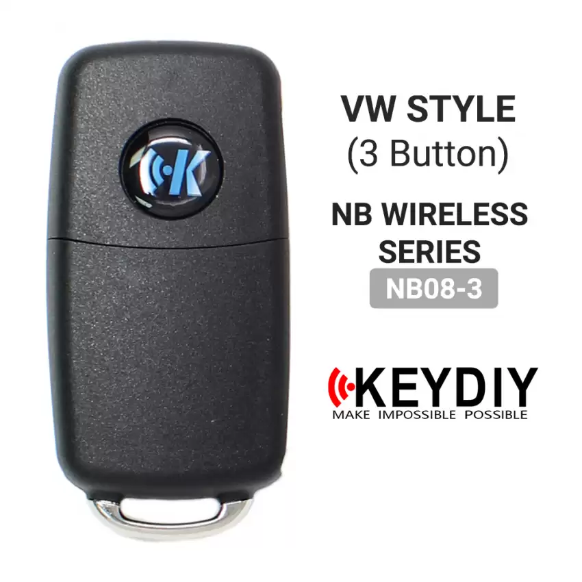 KEYDIY Universal Wireless Flip Remote Key VW Type 3 Buttons NB08-3 - CR-KDY-NB08-3  p-4