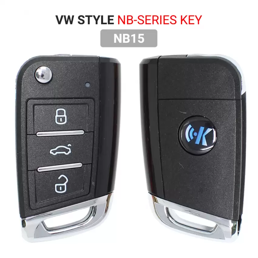 KEYDIY Universal Wireless Flip Remote Key VW Type 3 Buttons NB15 - CR-KDY-NB15  p-2