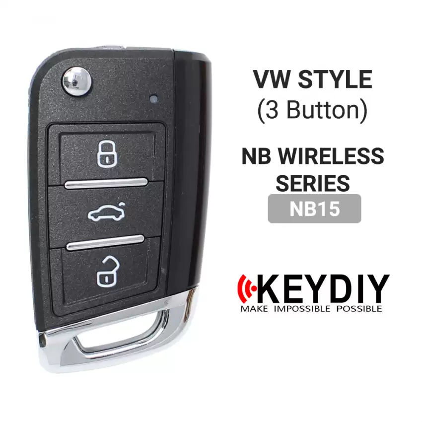 KEYDIY Universal Wireless Flip Remote Key VW Type 3 Buttons NB15 - CR-KDY-NB15  p-3