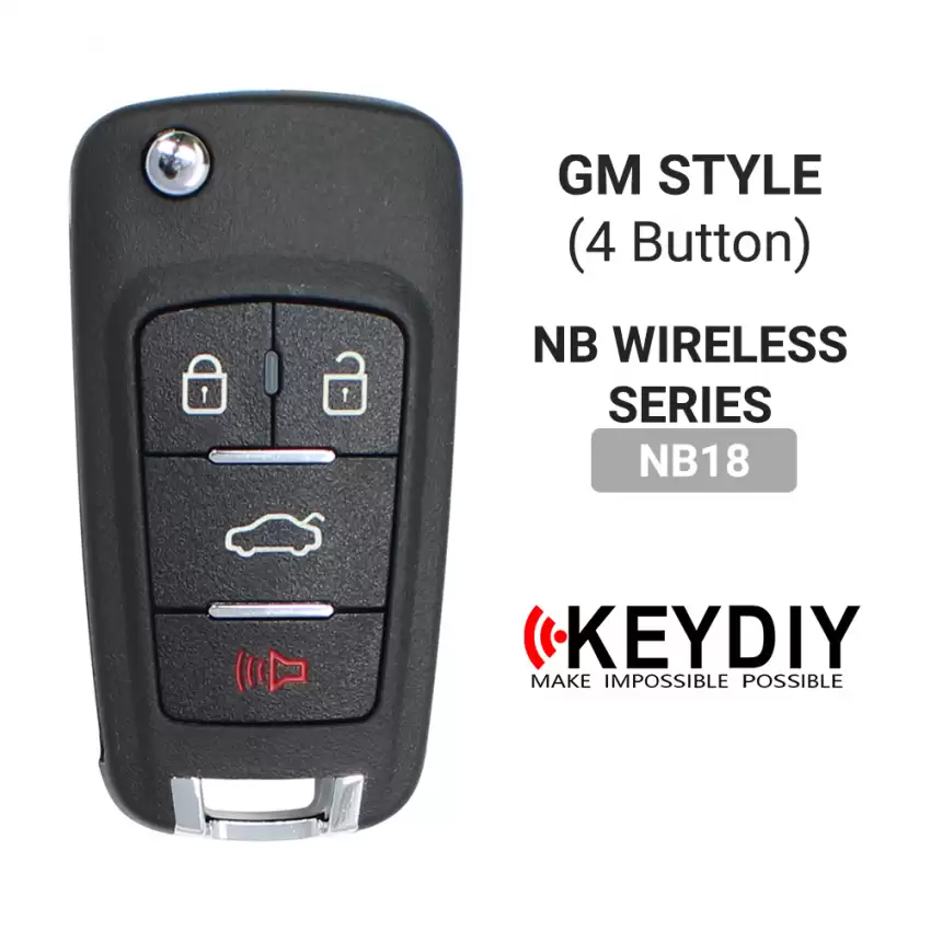 KEYDIY Universal Wireless Flip Remote Key GM Style 4 Buttons NB18 - CR-KDY-NB18  p-3