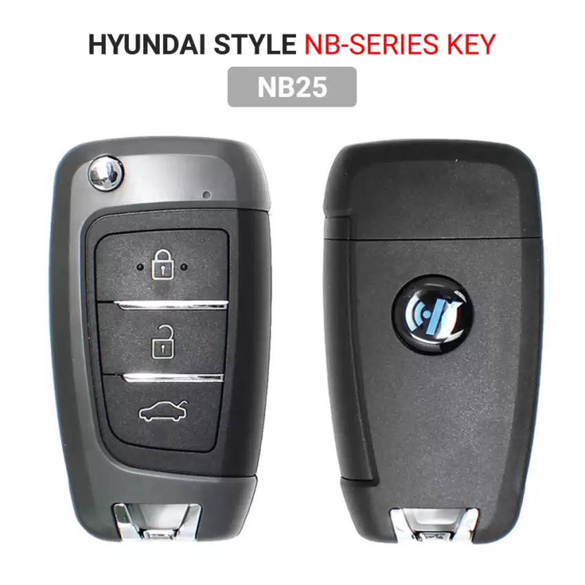 KEYDIY Universal Wireless Flip Remote Key Hyundai Type 3 Buttons NB25 - CR-KDY-NB25  p-2