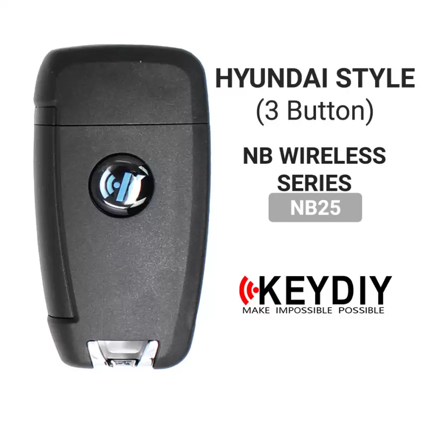 KEYDIY Universal Wireless Flip Remote Key Hyundai Type 3 Buttons NB25 - CR-KDY-NB25  p-4