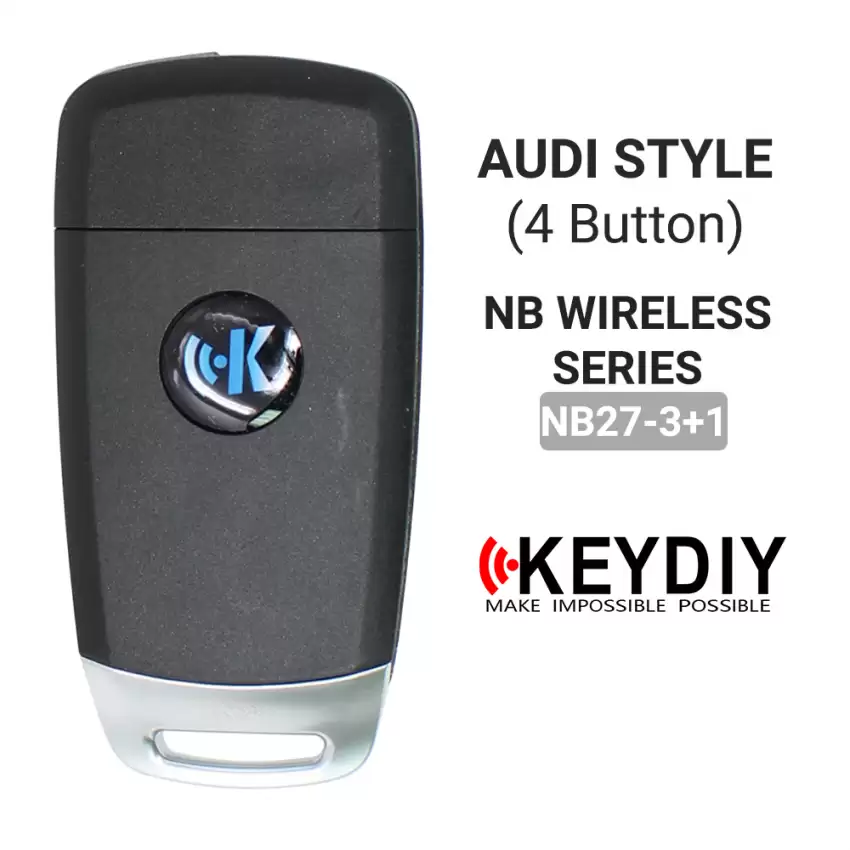 KEYDIY Universal Wireless Flip Remote Key Audi Type 4 Buttons NB27-4 - CR-KDY-NB27-4  p-4