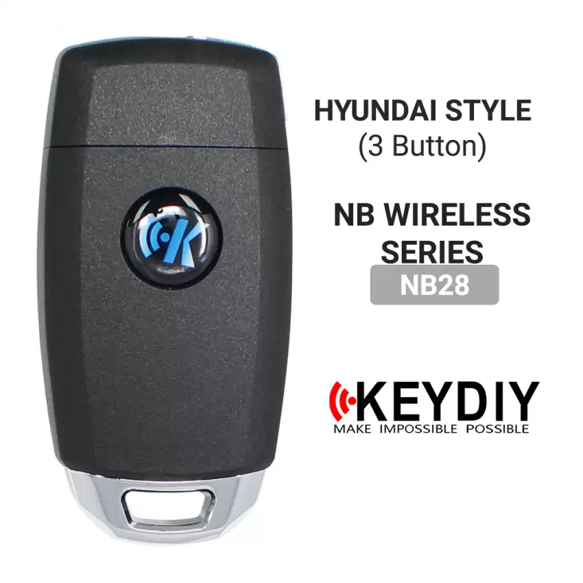 KEYDIY Universal Flip Wireless Remote Key Hyundai Style 3 Buttons NB28 - CR-KDY-NB28  p-4