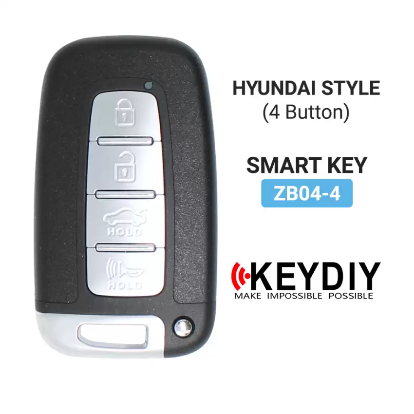 KEYDIY Universal Smart Proximity Remote Key Hyundai Style 4 Button ZB04-4 - CR-KDY-ZB04-4  p-4