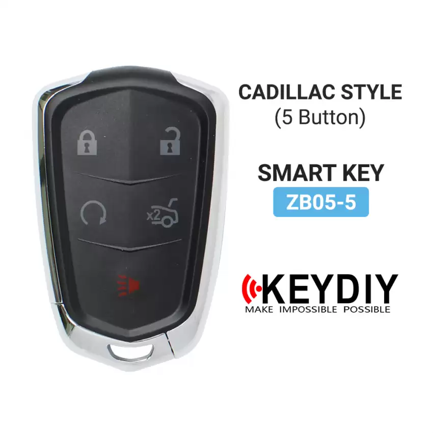 KEYDIY Universal Smart Proximity Remote Key Cadillac Style 5 Button ZB05-5 - CR-KDY-ZB05-5  p-4