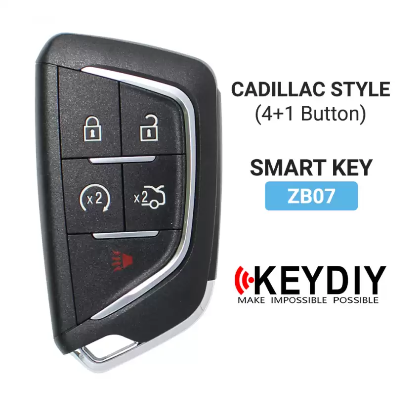 KEYDIY Universal Smart Proximity Remote Key Cadillac Style 5 Buttons ZB07 - CR-KDY-ZB07  p-4