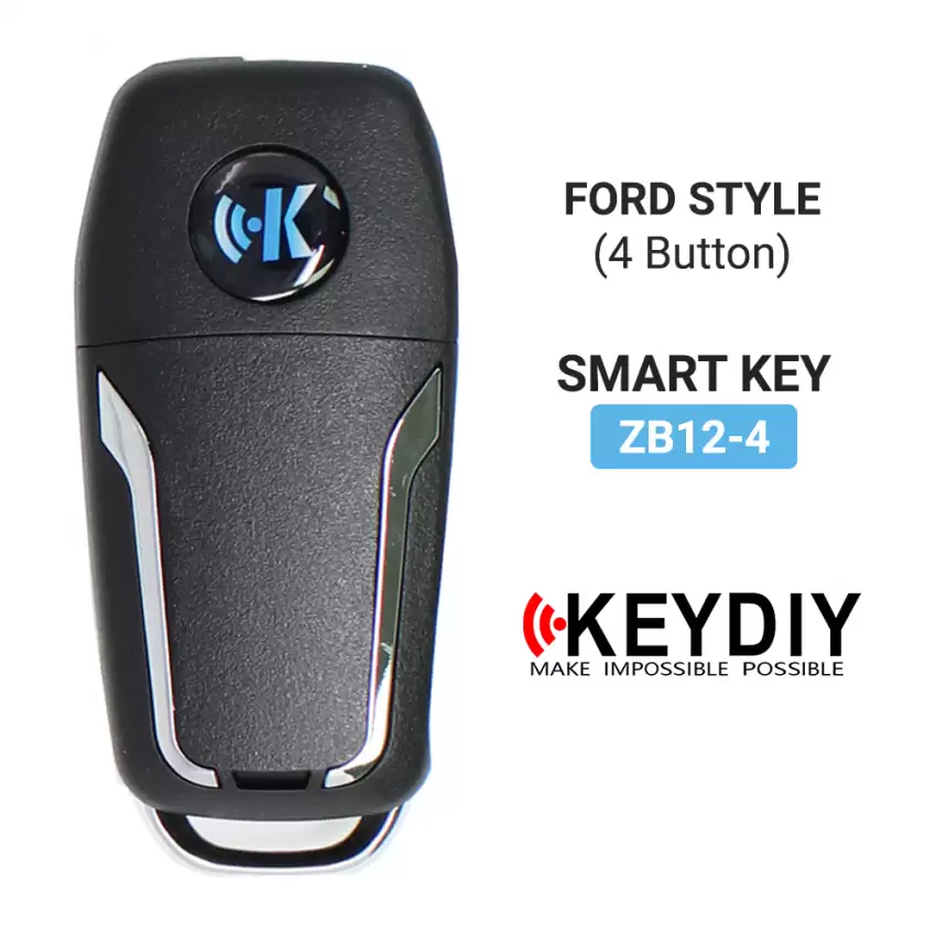 KEYDIY Universal Smart Proximity Remote Key Ford Style 4 Button ZB12-4 - CR-KDY-ZB12-4  p-4