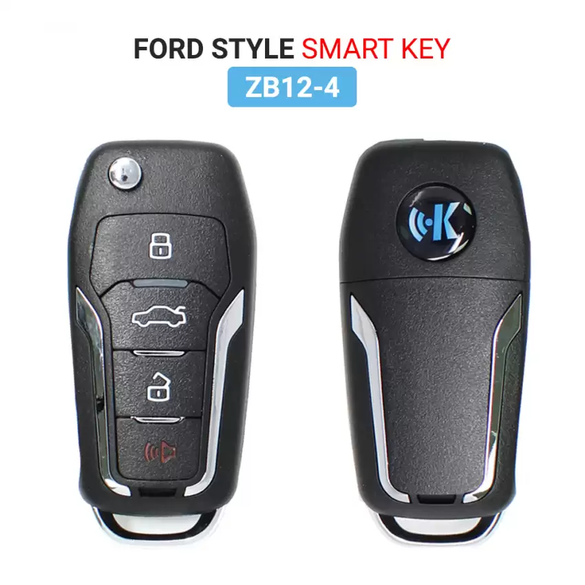 KEYDIY Universal Smart Proximity Remote Key Ford Style 4 Button ZB12-4 - CR-KDY-ZB12-4  p-2