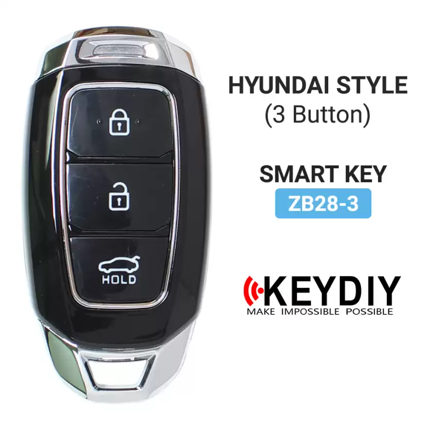 KEYDIY Universal Smart Proximity Remote Key Hyundai Style 3 Button ZB28-3 - CR-KDY-ZB28-3  p-3