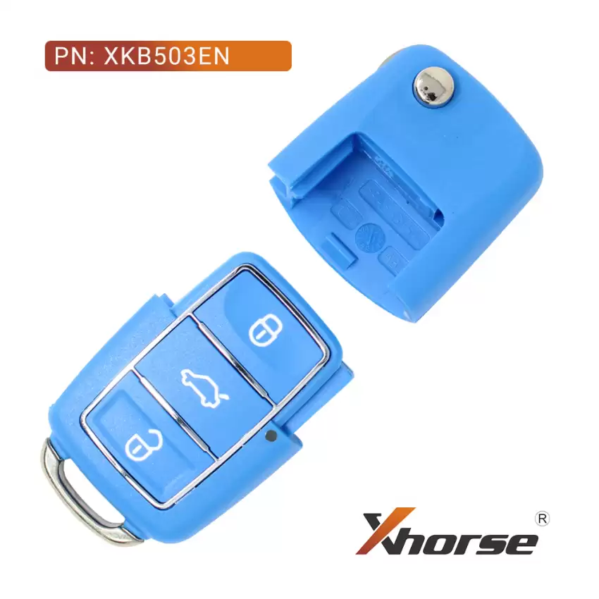 Xhorse Wire Flip Remote B5 Style Extreme Blue 3 Buttons XKB503EN - CR-XHS-XKB503EN  p-3