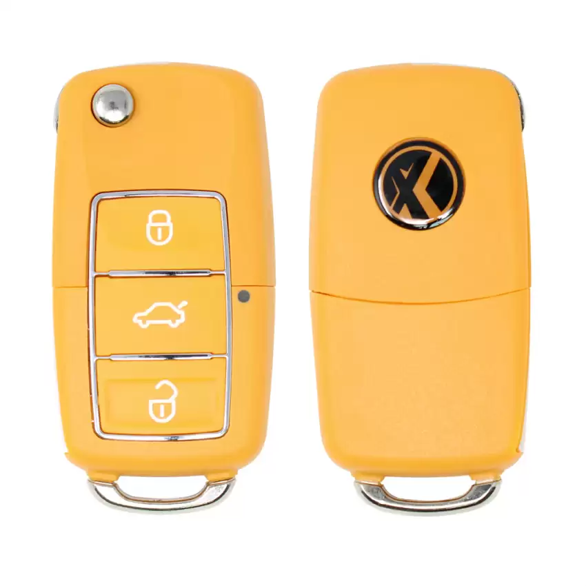 Xhorse Wire Flip Remote Key b5 Style Extreme Yellow 3 Buttons XKB505EN - CR-XHS-XKB505EN  p-3