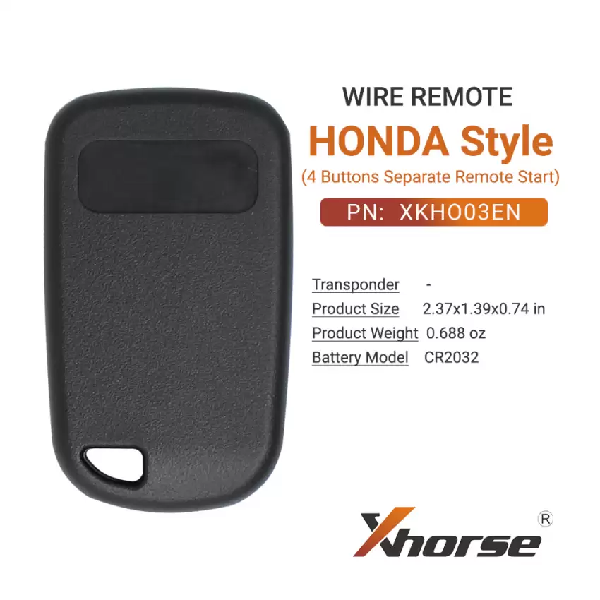 Xhorse Wire Remote Honda Style 5 Buttons Separate With Remote Start, Trunk Button XKHO03EN - CR-XHS-XKHO03EN  p-4