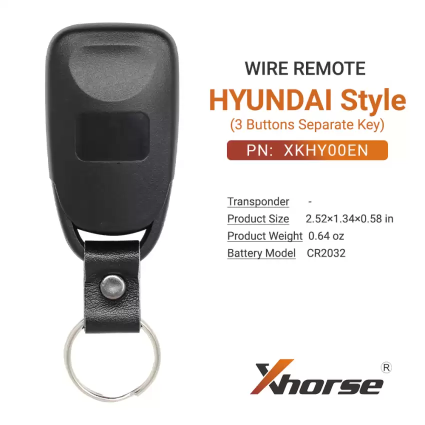 Xhorse Wire Remote Hyundai Style 3 Separate Buttons  XKHY00EN - CR-XHS-XKHY00EN  p-5