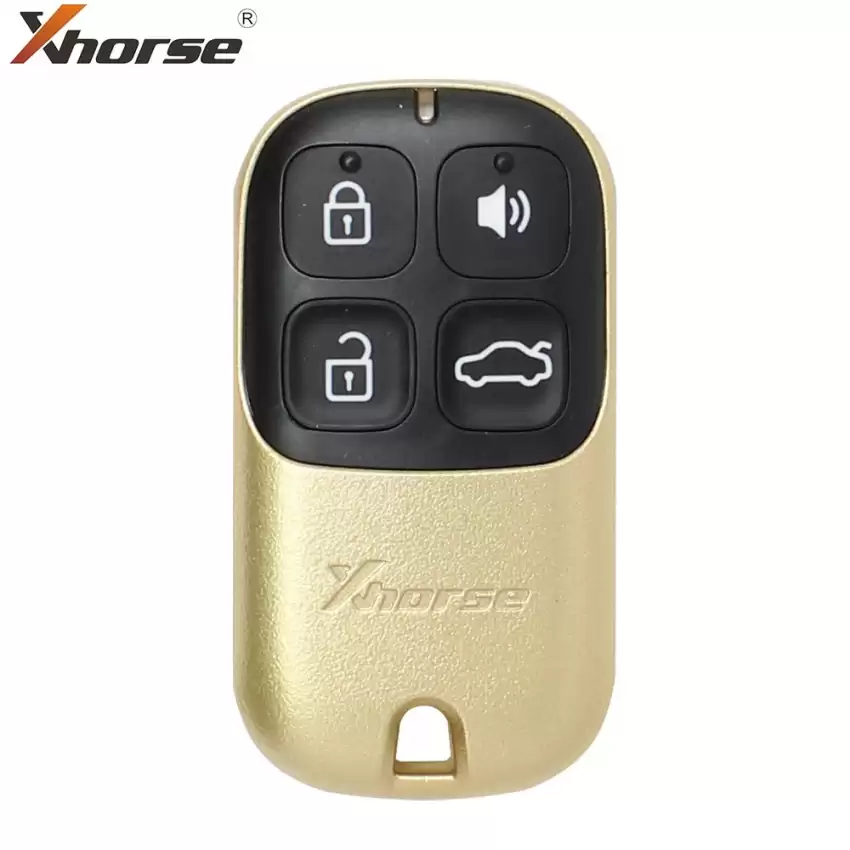Xhorse Wire Remote Shell Style Separate Golden 4 Buttons XKXH02EN