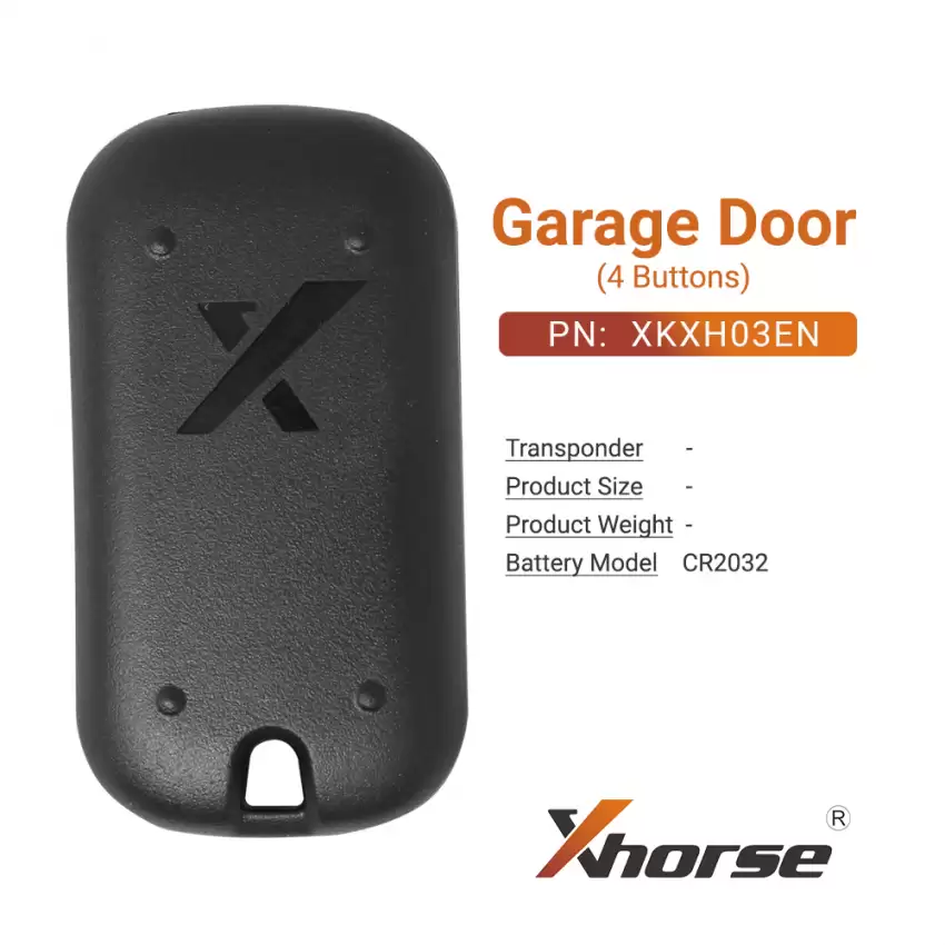 Xhorse Garage Remote 4 Buttons  XKXH03EN - CR-XHS-XKXH03EN  p-4