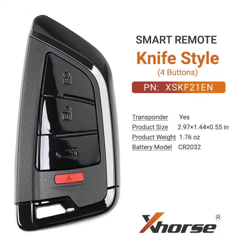 Xhorse Universal Smart Remote Key Knife Style 4 Buttons XSKF21EN - CR-XHS-XSKF21EN  p-3