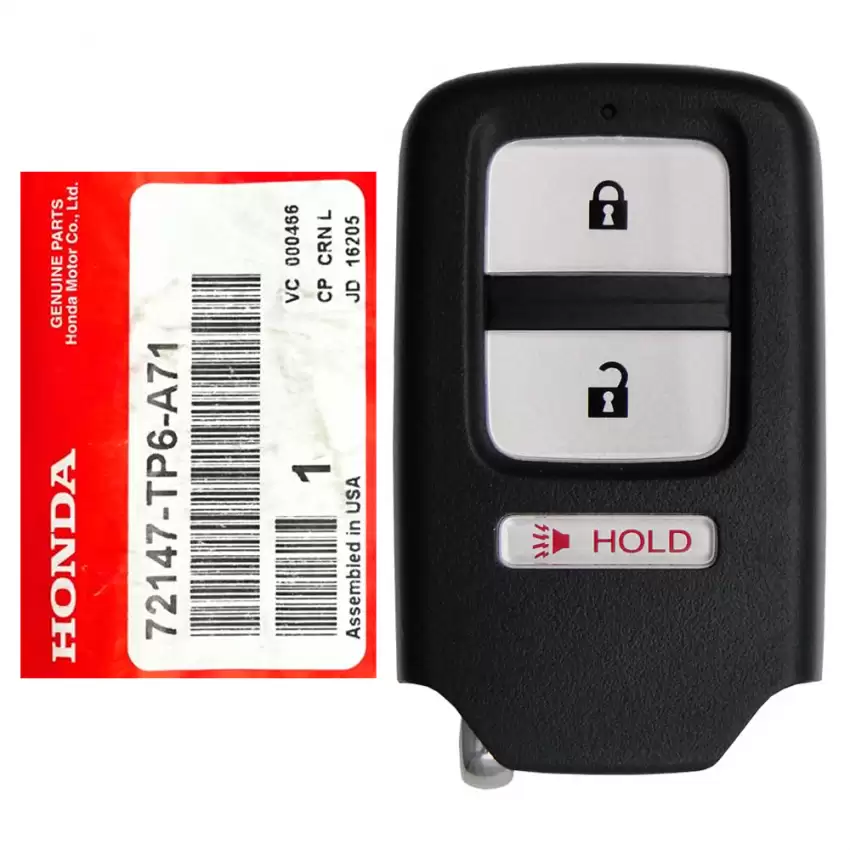 2013-2015 Honda Crosstour Proximity Remote Key 72147-TP6-A71 ACJ932HK1210A Driver 2