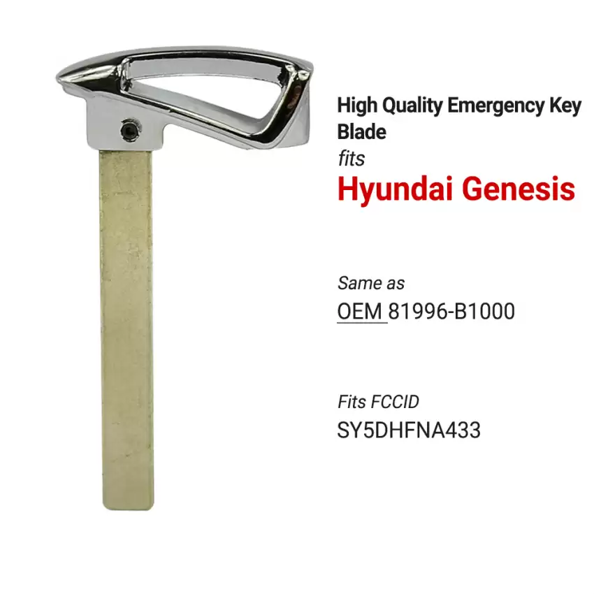 2014-2016 Hyundai Genesis Emergency Insert Same as 81996-B1000