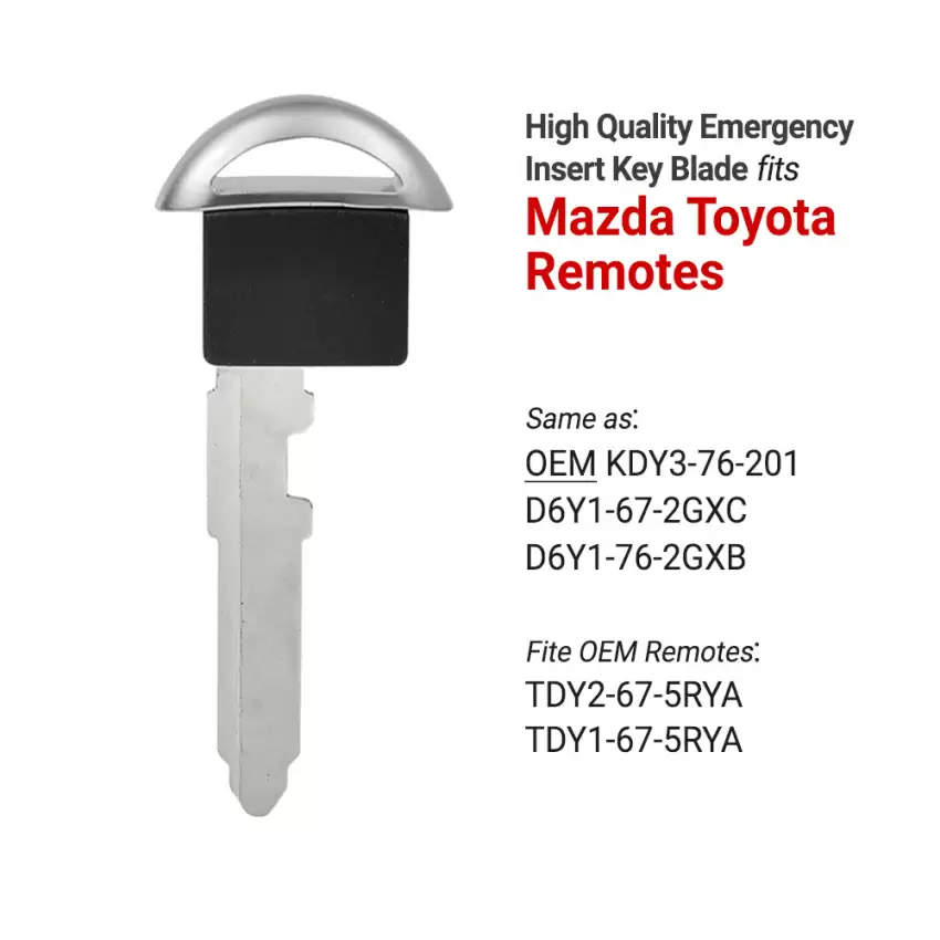 Mazda Toyota Insert Blade KDY376201 D6Y1672GXC D6Y1762GX MAZ24R