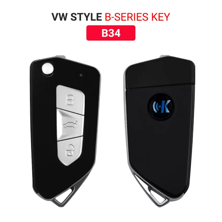 KEYDIY Universal Flip Remote Key VW Style 3 Buttons B34 - CR-KDY-B34  p-3